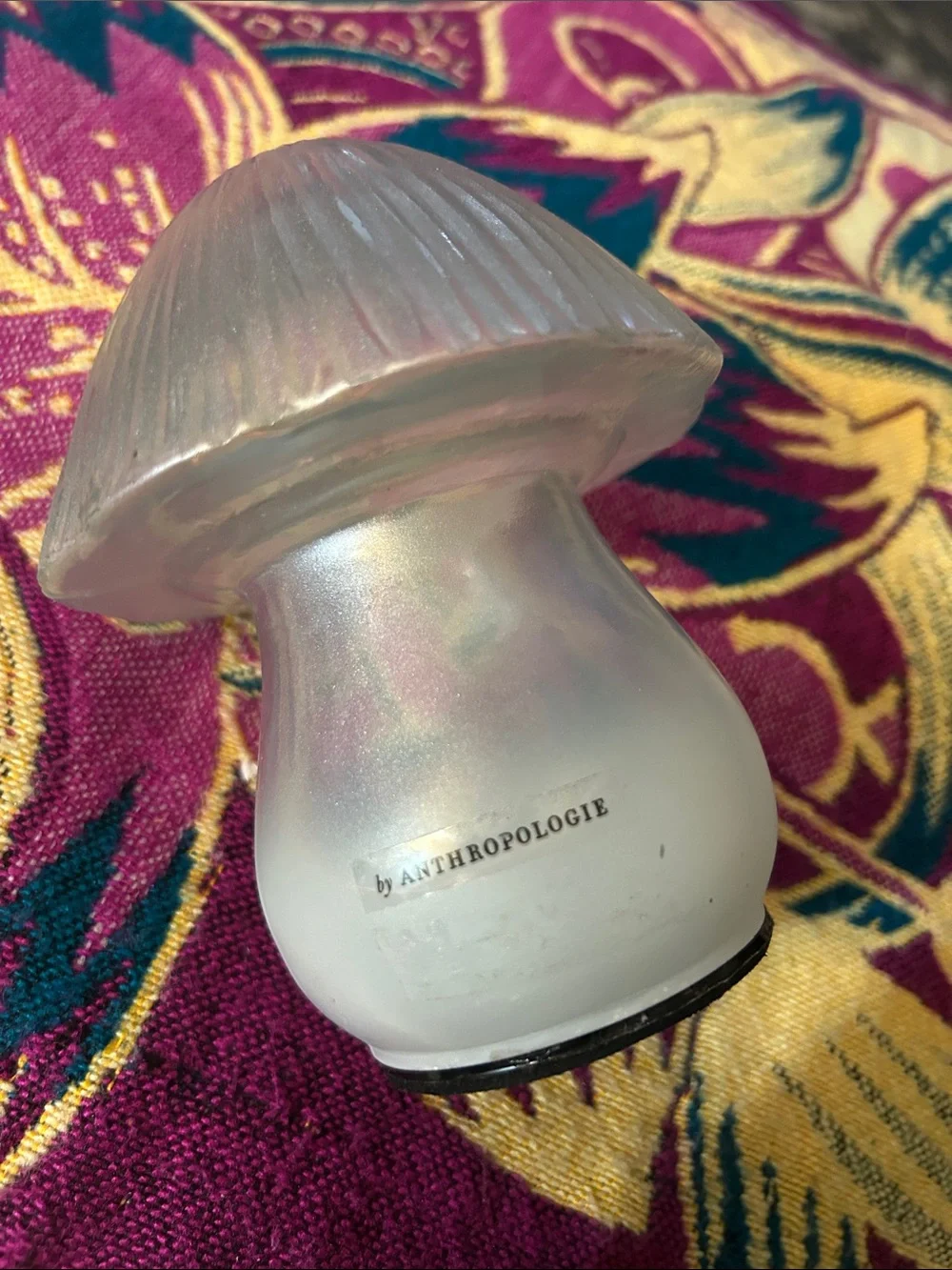 Anthropologie blown glass mushroom lamp